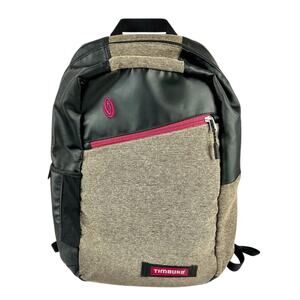 TIMBUK2 Laptop Tablet Backpack TSF13 Black Tan and Pink 18x14x5